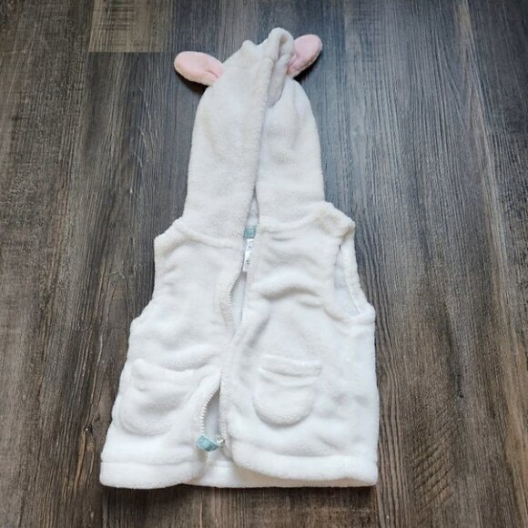 3-6M Girls Baby Vest with Hood - Picture 1 of 3